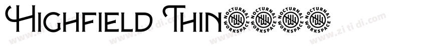 Highfield Thin字体转换